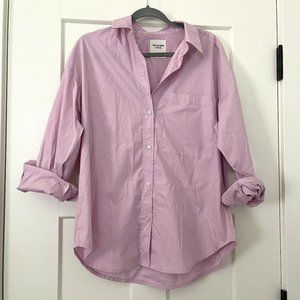 Abercrombie Oversized Poplin Button-Up Shirt